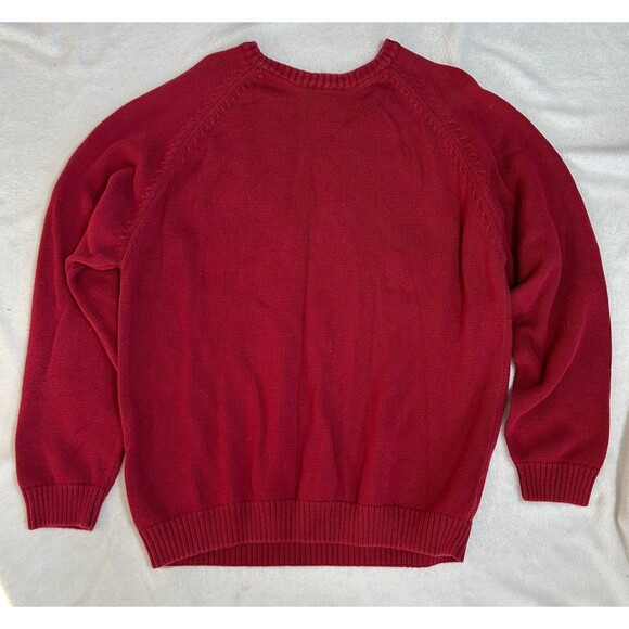Basic Editions Vintage 100% Cotton Heavyweight Crewneck Pullover Sweater size L - Picture 5 of 6